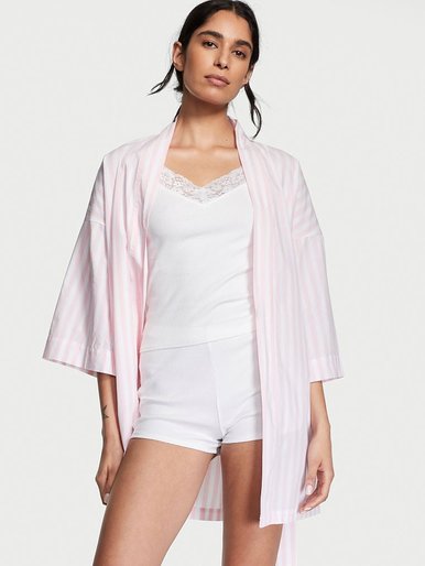 Бавовняна піжама з шортами 3-Piece PJ Set Victoria's Secret