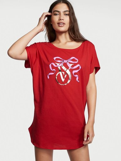 Хлопковая Ночная рубашка Dolman Pima Victoria's Secret