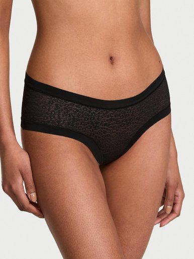 Безшовні трусики No-Show Leopard Lace Cheeky Victoria's Secret