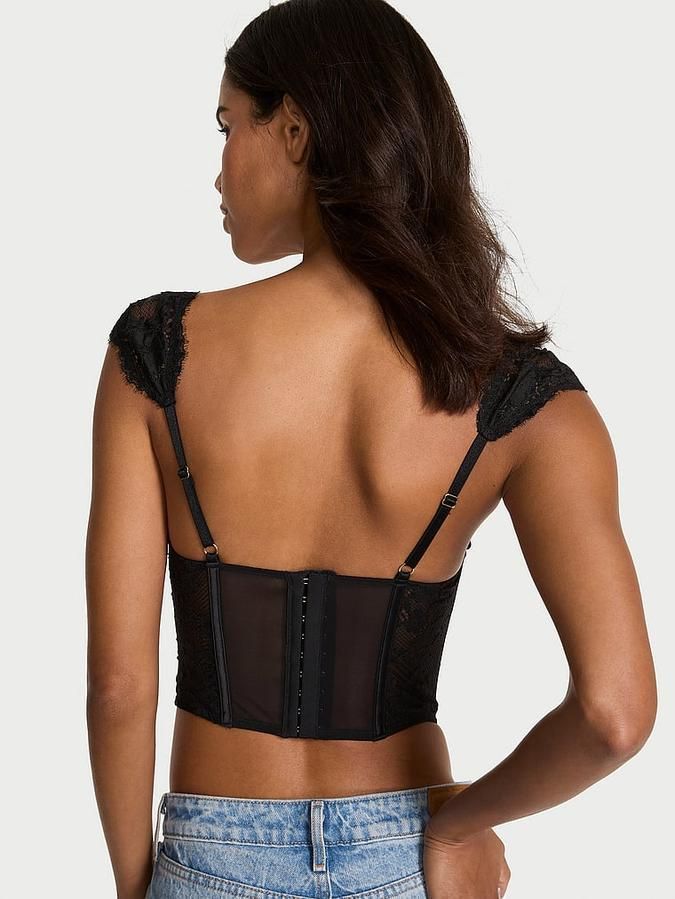 Бюстьє корсет Lace Cap-Sleeve Victoria's Secret