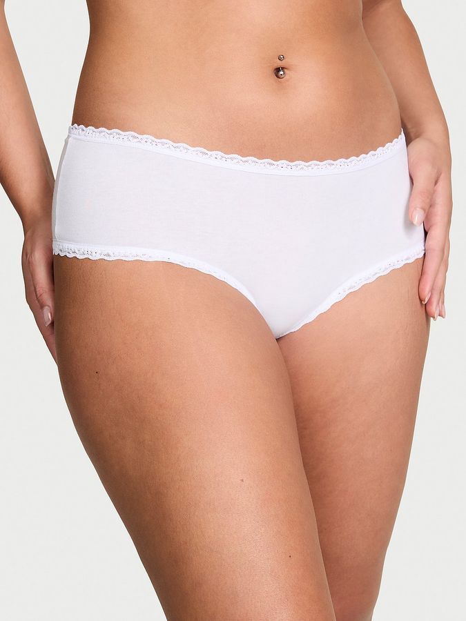 Трусики Cotton Lace-Waist Cheeky Victoria's Secret