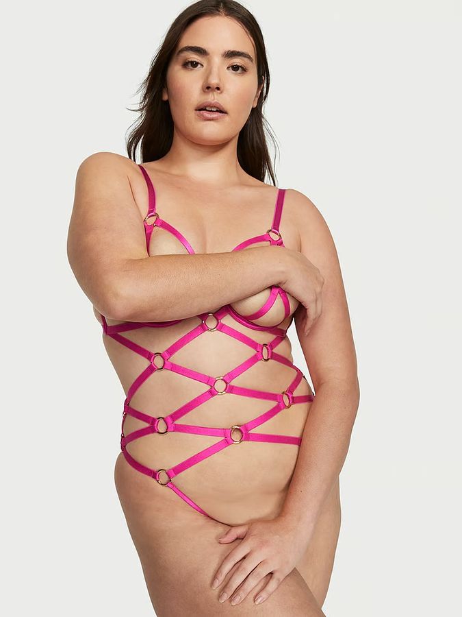 Боди Open Cup Strappy Teddy Very Sexy Victoria's Secret