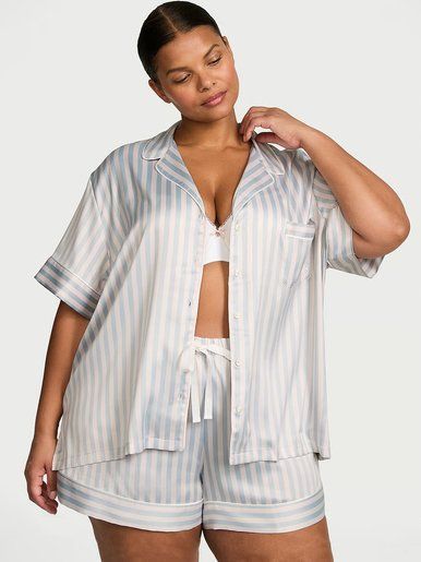 Атласна піжама з шортами Glazed Satin Short PjS Victoria's Secret