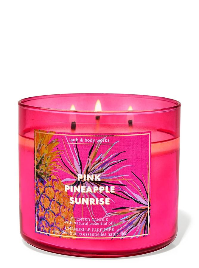 Аромасвіча Pink Pineapple Sunrise 411g Bath & Body Works