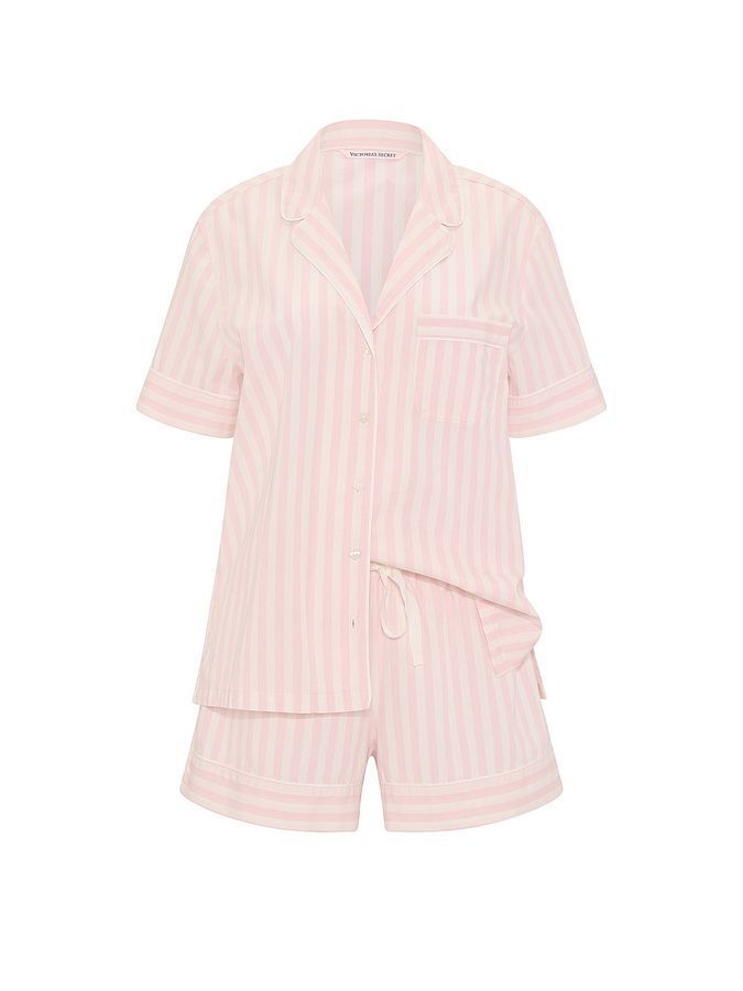 Хлопковая пижама с шортами Heritage Cotton Short PjSet Victoria's Secret