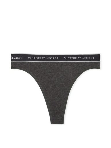 Бавовняні трусики тонг High-Waist Logo Victoria's Secret