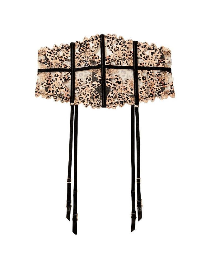 Пояс на талию Cincher с цветочно-леопардовым кружевом Victoria's Secret