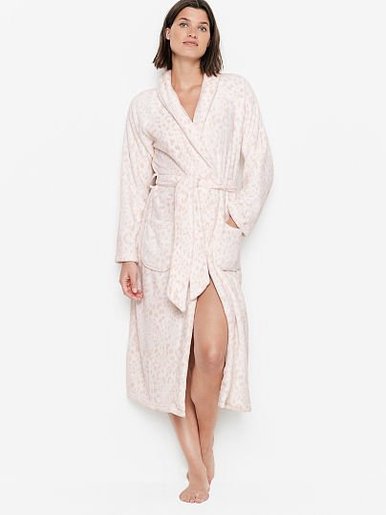 Флисовый халат Plush Long Robe, XS/S лео принт Victoria's Secret