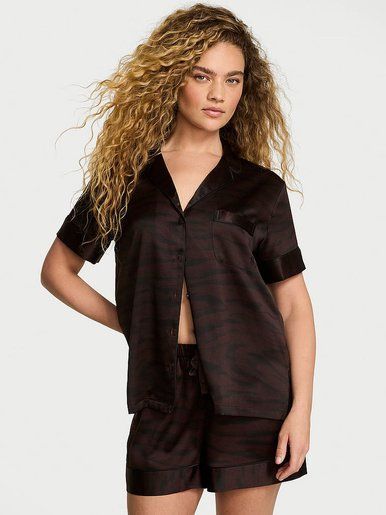 Атласна піжама з шортами Glazed Satin Short PjS Victoria's Secret