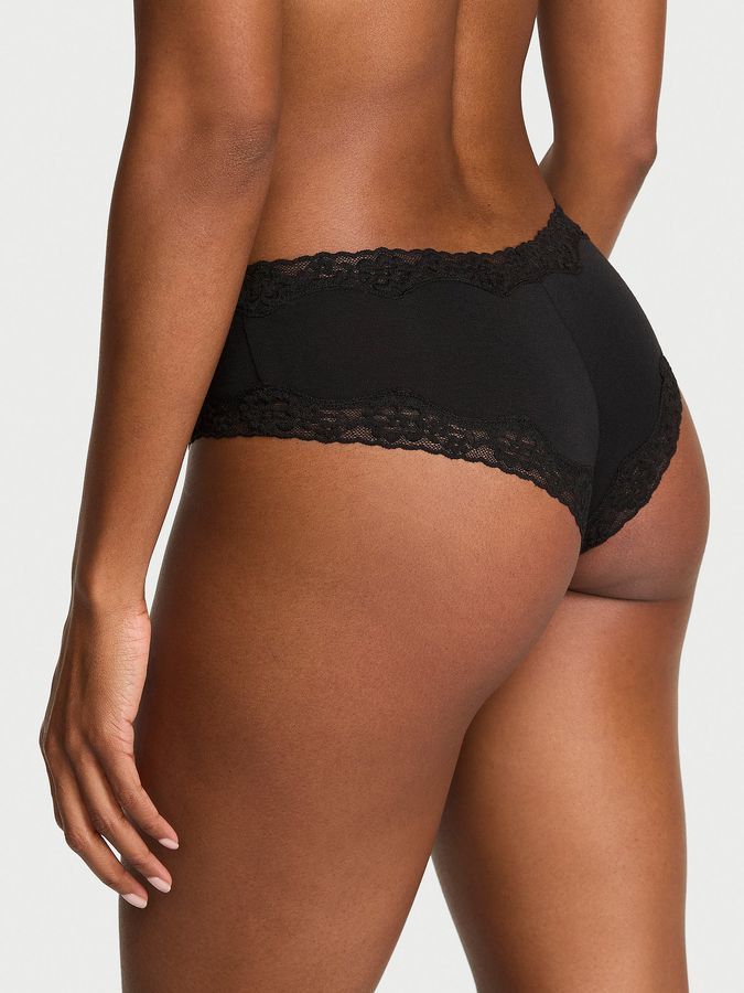 Трусики чіки Cotton Lace-Waist Cheeky Victoria's Secret