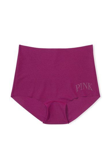 Бесшовные трусики шортики высокой посадки No-Show PINK