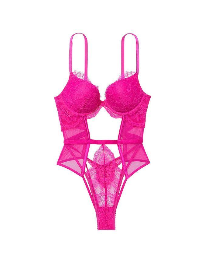Кружевное боди пуш-ап Cutout Teddy Very Sexy Victoria's Secret