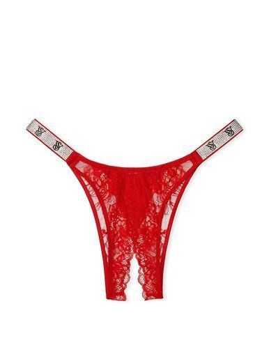 Трусики бразиліани Rose Shine VS Crotchless Very Sexy Victoria's Secret