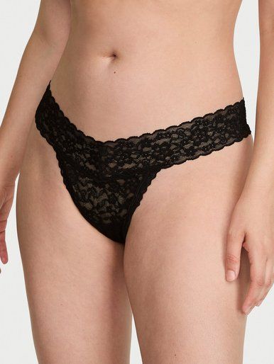 Трусики тонг Lace Keyhole PINK