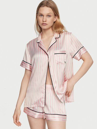 Атласна піжама з шортами Satin Short PjS Victoria's Secret