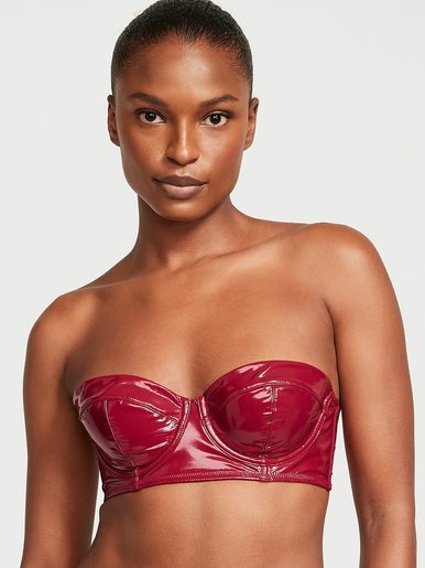 Бюстгальтер балконет из искуственной лакированной кожи Faux Leather Very Sexy Victoria's Secret