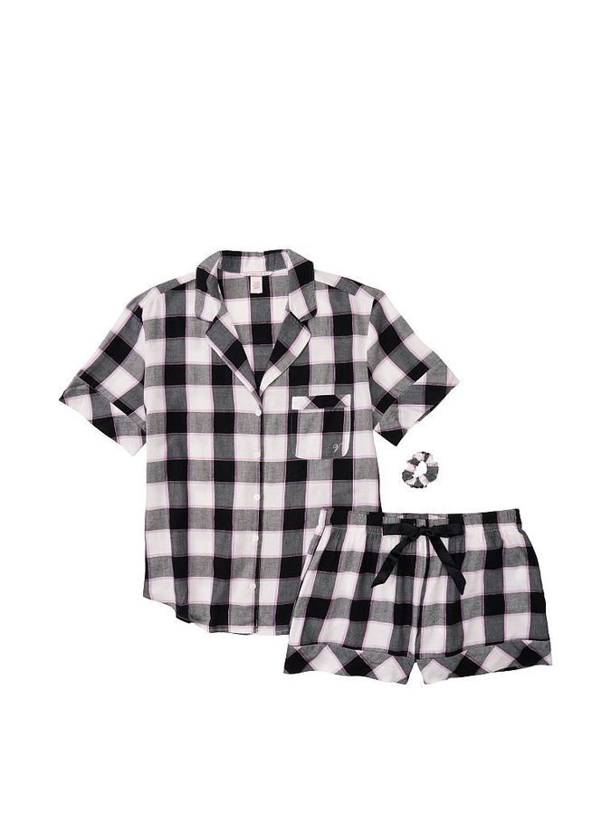 Фланелева піжама з шортами Short PJ Set