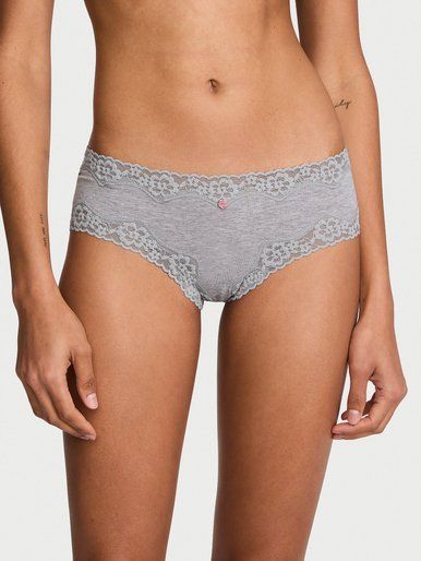 Трусики чіки Cotton Lace-Waist Cheeky Victoria's Secret