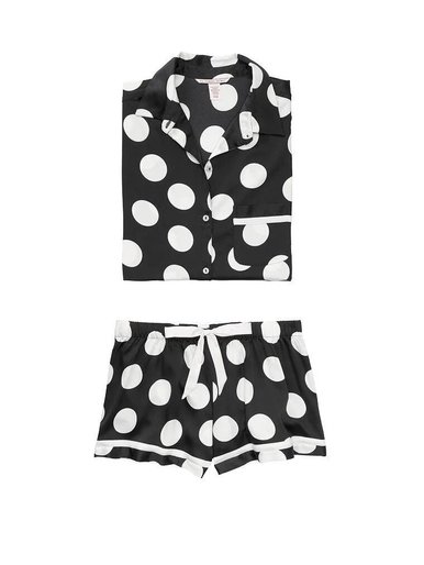 Атласна піжама з шортами Satin PJ Set Victoria's Secret