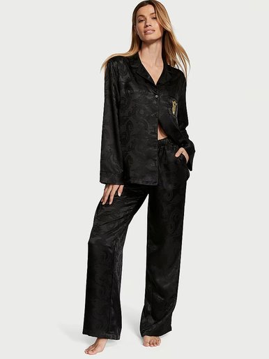 Атласна піжама з штанами Dragon Satin Long PJ Set Victoria's Secret