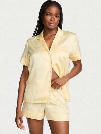Атласна піжама з шортами Glazed Satin Short PjS Victoria's Secret