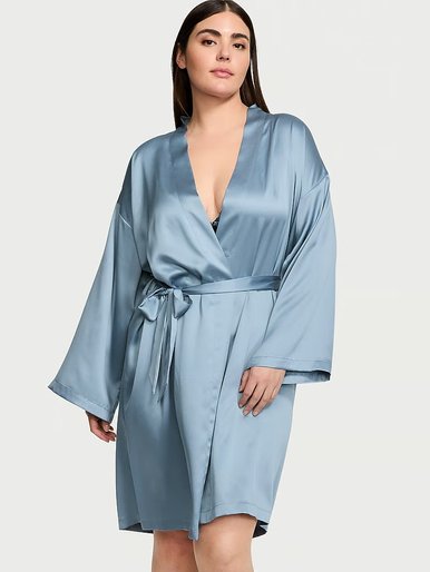 Атласный халат Satin Midi Robe Victoria's Secret