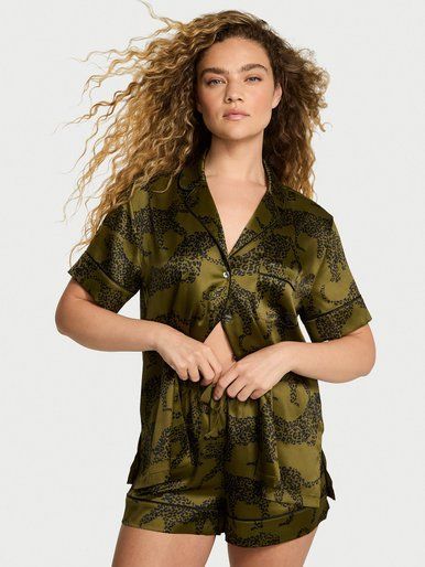 Атласна піжама з шортами Glazed Satin Short PjS Victoria's Secret