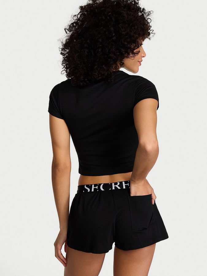 Бавовняна піжама з шортами 100% Cotton Short Pajama Set Victoria's Secret