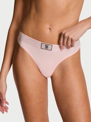 Бавовняні трусики хіпхагер Logo Heart Shine Victoria's Secret
