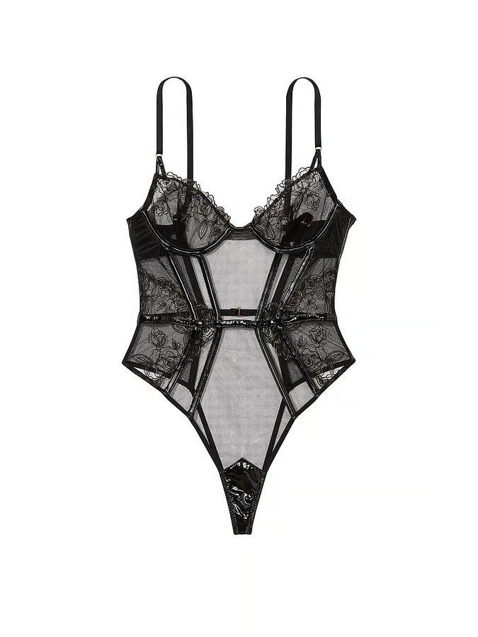 Кружевное боди с чашечками Midnight Affair Victoria's Secret