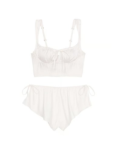 Атласный комплект Corset Top & Shorts Set Victoria's Secret