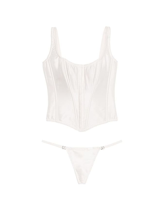 Комплект Корсет & Трусики стрінги Classic Silk Corset Set Victoria's Secret