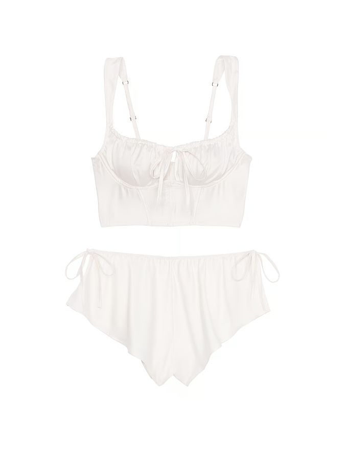 Атласний комплект Corset Top & Shorts Set Victoria's Secret