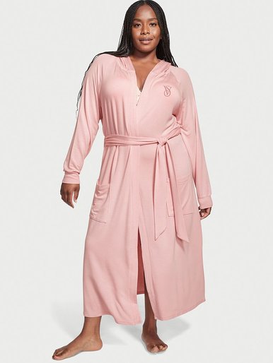 Трикотажный длинный халат Modal Terry Robe Victoria's Secret