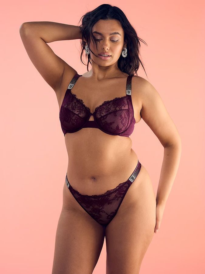 Кружевные трусики тонг Scattered Shine Very Sexy Victoria's Secret
