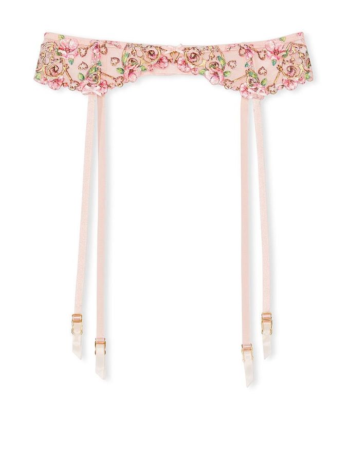 Пояс с подвязками Floral Heart Embroidery Dream Angels Victoria's Secret