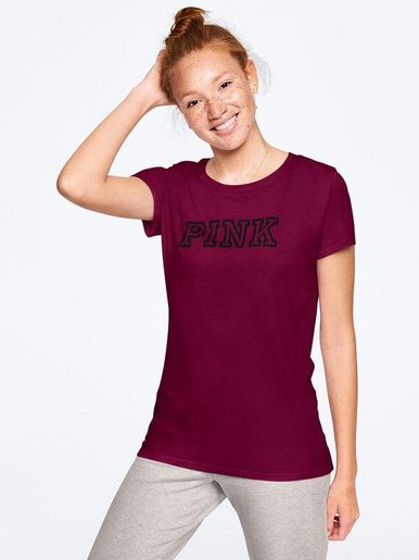 Бавовняна футболка Pink Victoria's Secret