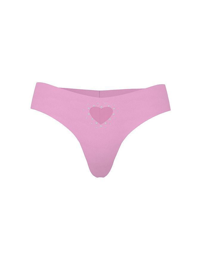 Бесшовные трусики тонг No-Show Heart Victoria's Secret