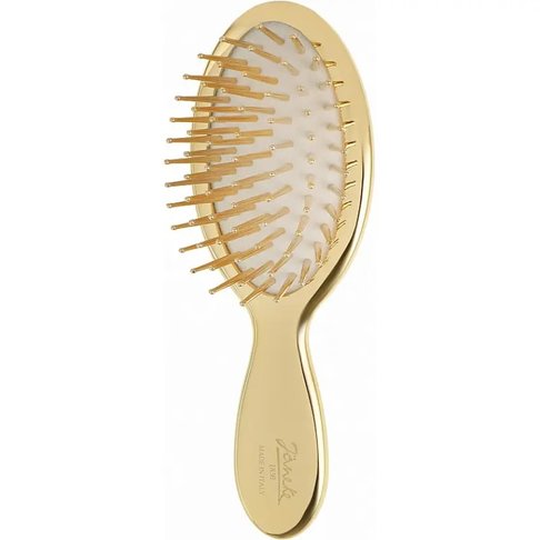 Маленька масажна щітка для волосся Janeke Gold Line Pneumatic Hairbrush With Metallic Pins Small Janeke