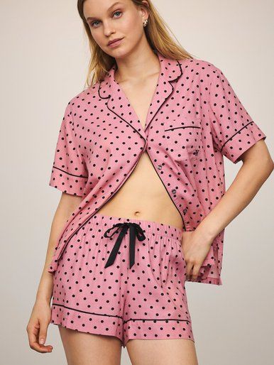 Піжама з шортами Flannel Short PJ Set Victoria's Secret