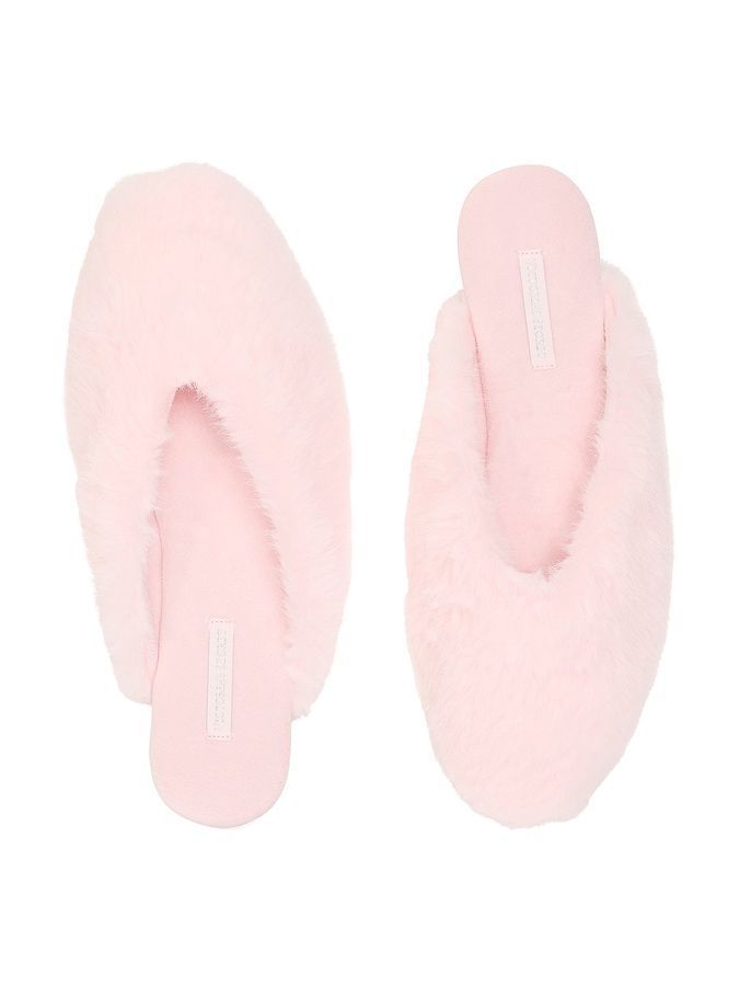 Тапочки Faux Fur Slippers PINK
