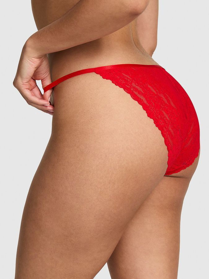 Мереживні трусики бікіні Lace String PINK