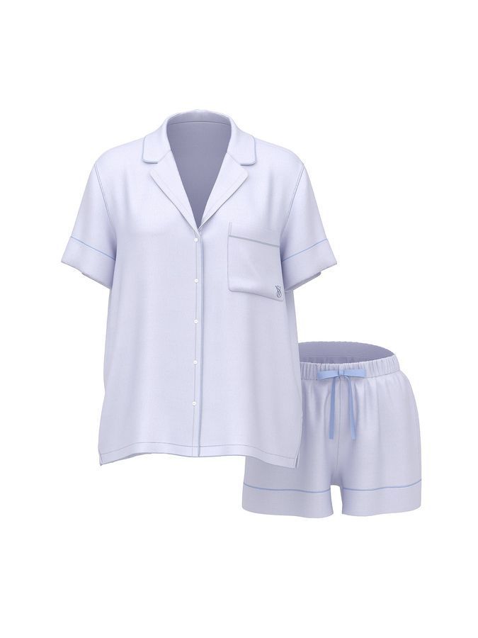 Атласна піжама з шортами Glazed Satin Short PjS Victoria's Secret