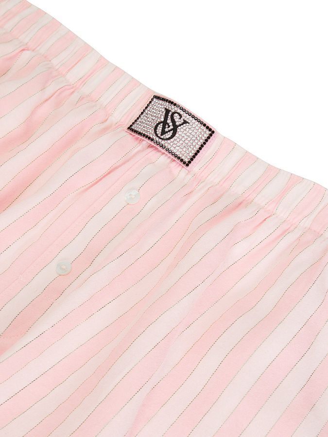 Фланелевая пижама с шортами Short Tee-Jama Set Victoria's Secret