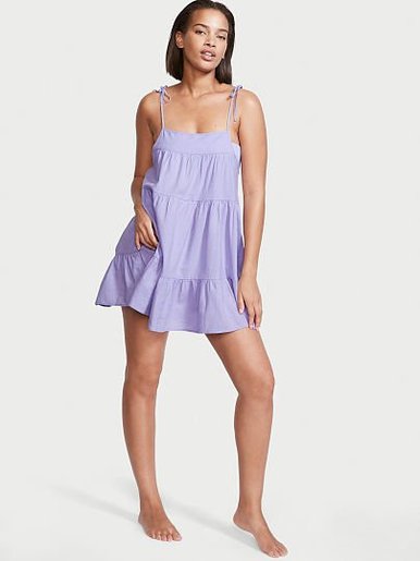 Льняное пляжное платье мини Victoria's Secret
