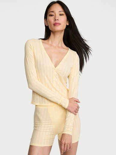 Топ Long-Sleeve Henley SoSoft&trade; Modal Victoria's Secret
