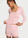 Комлект з шортиками Rib Pointelle Tee & Shorts Set Victoria's Secret - 1