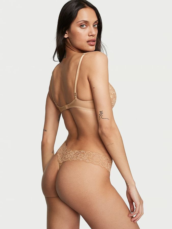 Бавовняні трусики тонг Lace-waist The Lacie Victoria's Secret