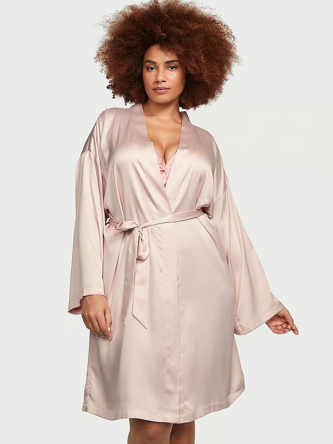 Атласный халат Satin Midi Robe Victoria's Secret