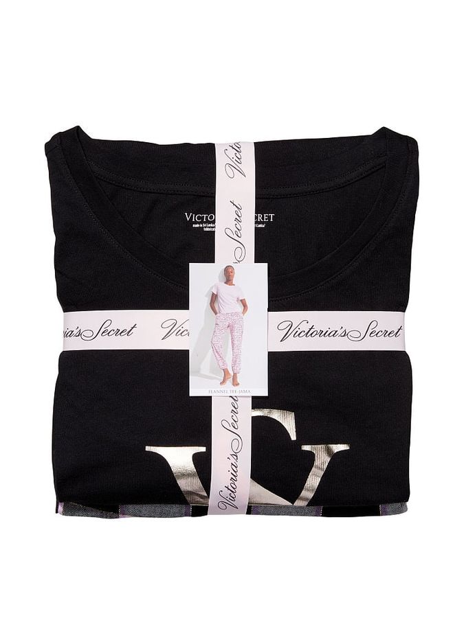Пижама футболка с фланелевыми штанами Cotton & Flannel Victoria's Secret